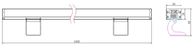 Outdoor Linear LED Wall Washer Light 36W 1000mm  50000hrs Lifespan